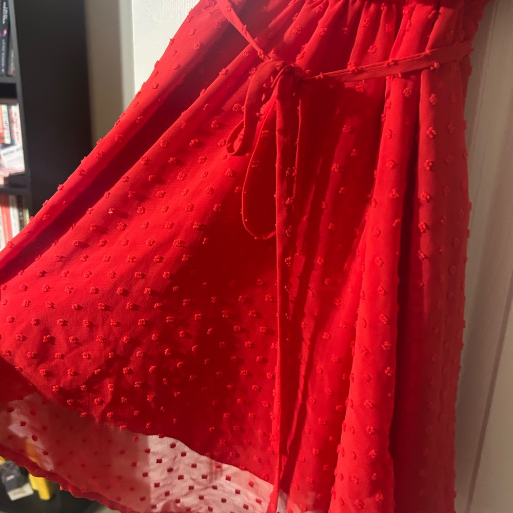 Altar'd State Red Textured Dress